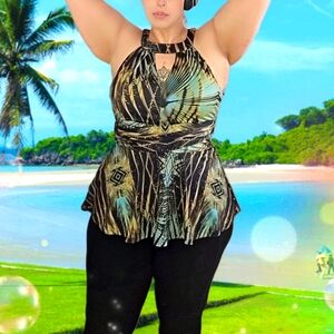 City chic peplum blouse